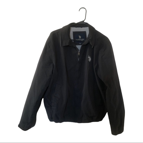 - POLO RALPH LAUREN XL Men's Oilcloth Waterproof Black Patina Bomber Jacket - Picture 2 of 6